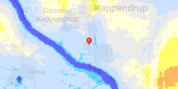 Grundvandsdybder på Kappendrup 81