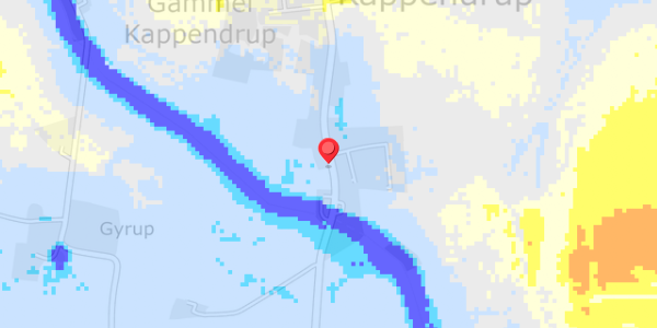 Grundvandsdybder på Kappendrup 87