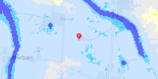Grundvandsdybder på Kappendrup 99