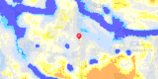 Grundvandsdybder på Rue Hed 2