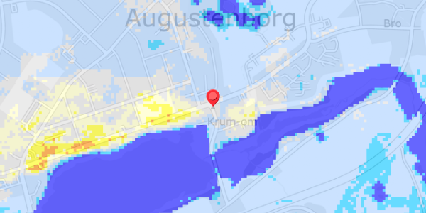 Grundvandsdybder på Krumom 2