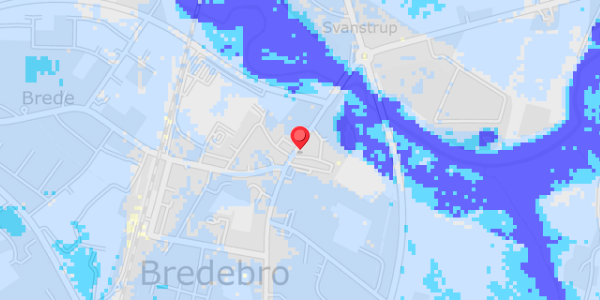 Grundvandsdybder på Brogade 4, 2. th