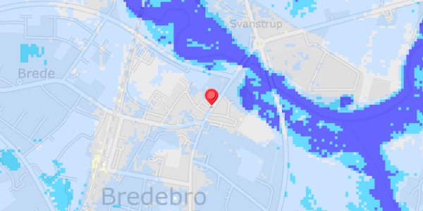 Grundvandsdybder på Brogade 7B