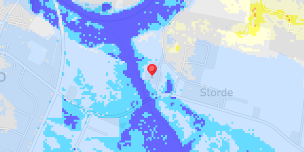Grundvandsdybder på Storde 1