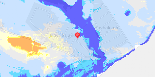 Grundvandsdybder på Flovt Strand 3