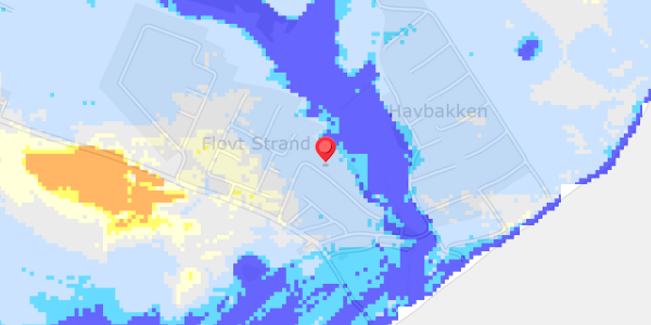 Grundvandsdybder på Flovt Strand 5