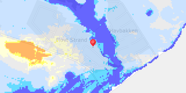 Grundvandsdybder på Flovt Strand 7