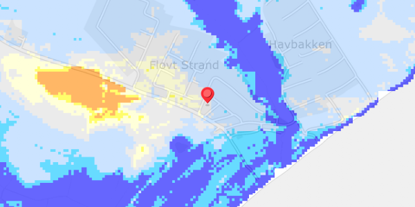 Grundvandsdybder på Flovt Strand 8