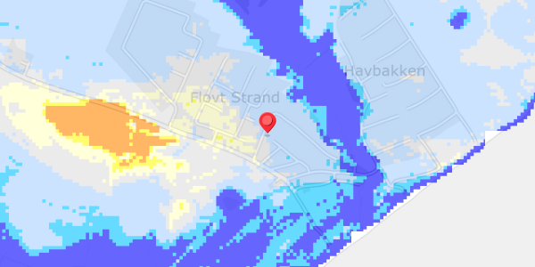 Grundvandsdybder på Flovt Strand 12