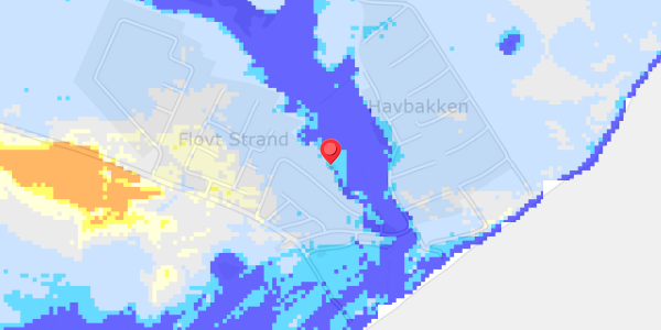 Grundvandsdybder på Flovt Strand 17