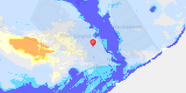 Grundvandsdybder på Flovt Strand 18