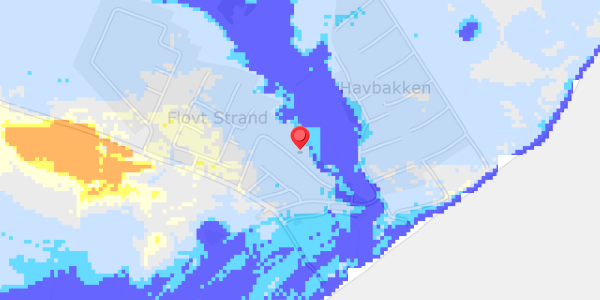 Grundvandsdybder på Flovt Strand 21