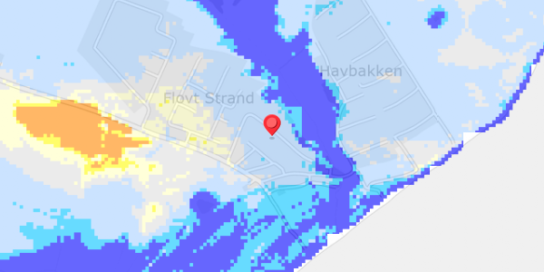Grundvandsdybder på Flovt Strand 22