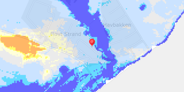 Grundvandsdybder på Flovt Strand 23