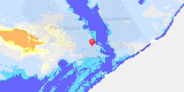 Grundvandsdybder på Flovt Strand 28