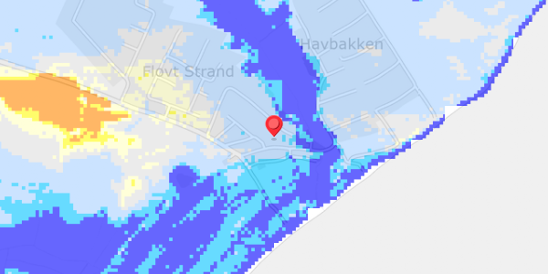 Grundvandsdybder på Flovt Strand 30