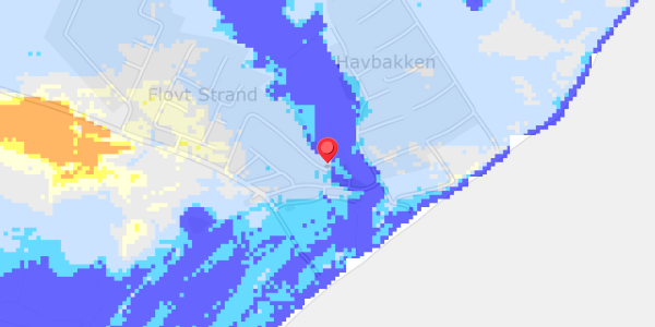 Grundvandsdybder på Flovt Strand 33