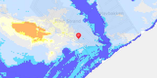 Grundvandsdybder på Flovt Strand 38