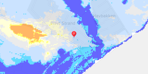 Grundvandsdybder på Flovt Strand 41