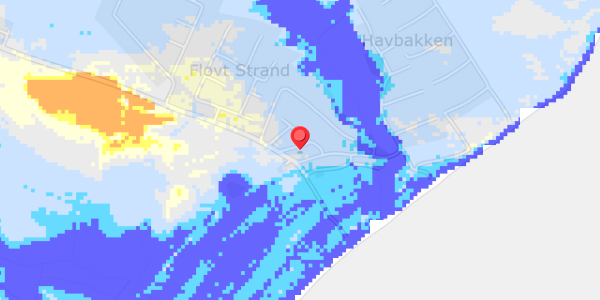 Grundvandsdybder på Flovt Strand 46