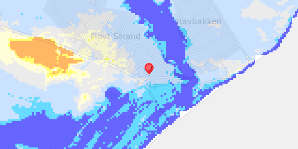Grundvandsdybder på Flovt Strand 48