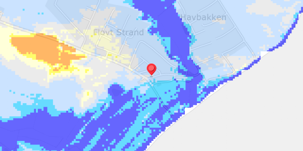 Grundvandsdybder på Flovt Strand 53