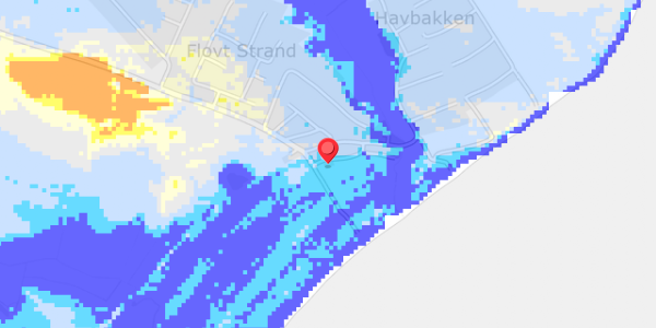 Grundvandsdybder på Flovt Strand 58