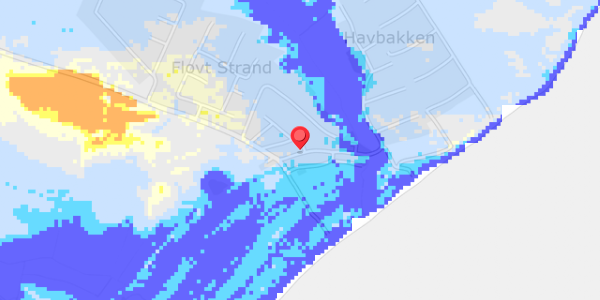 Grundvandsdybder på Flovt Strand 59
