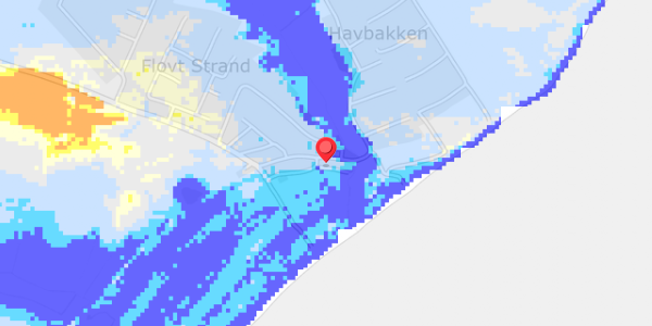 Grundvandsdybder på Flovt Strand 76