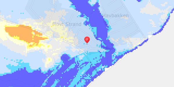 Grundvandsdybder på Flovt Strand 77