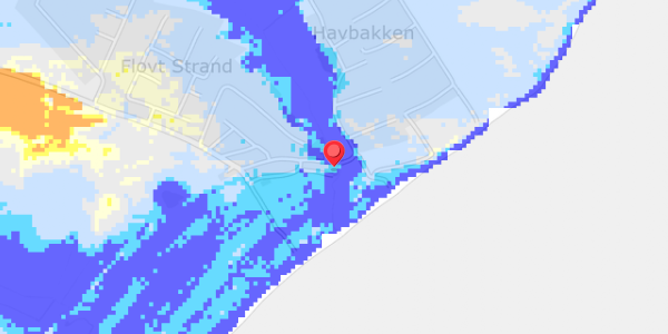 Grundvandsdybder på Flovt Strand 82