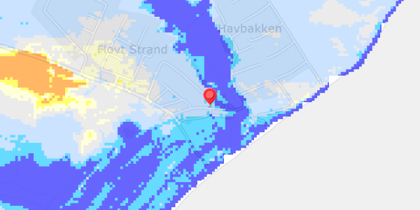 Grundvandsdybder på Flovt Strand 87