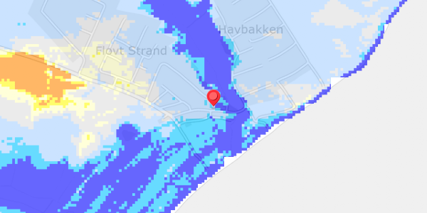 Grundvandsdybder på Flovt Strand 89