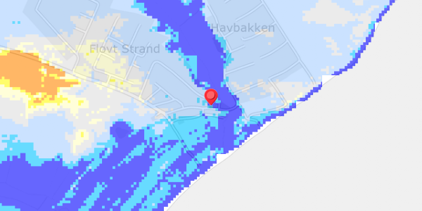 Grundvandsdybder på Flovt Strand 91