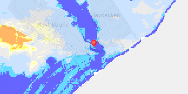 Grundvandsdybder på Flovt Strand 95