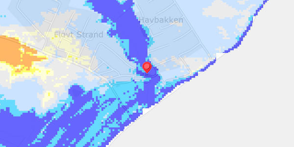 Grundvandsdybder på Flovt Strand 97