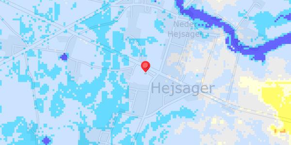 Grundvandsdybder på Hejsagervej 34A