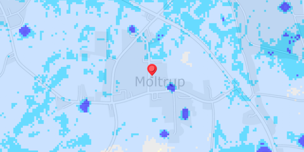 Grundvandsdybder på Moltrup Bygade 8
