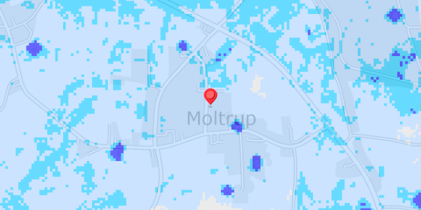 Grundvandsdybder på Moltrup Bygade 10