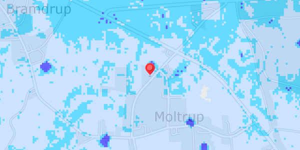 Grundvandsdybder på Moltrup Bygade 40