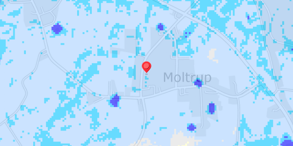 Grundvandsdybder på Moltrup Bygade 77