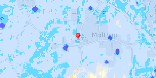 Grundvandsdybder på Moltrup Bygade 80