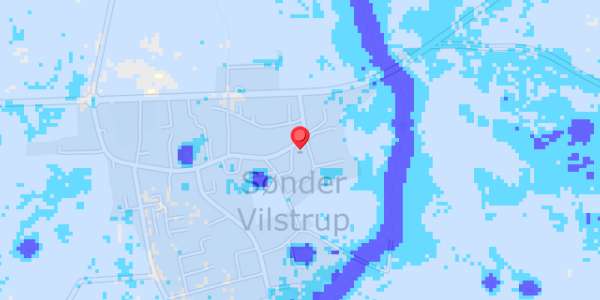 Grundvandsdybder på Vilstrup Bysving 34A