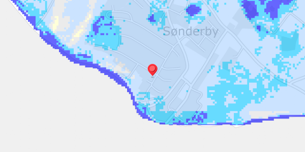 Grundvandsdybder på Oddermosen 1