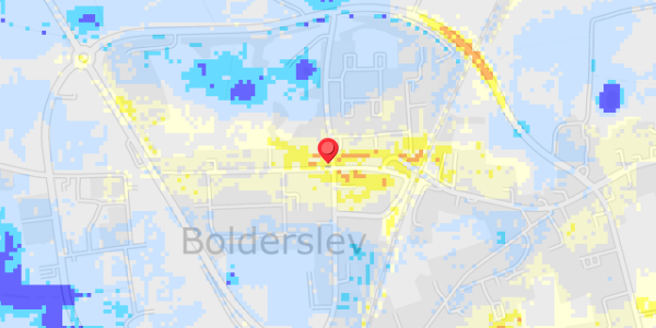 Grundvandsdybder på Vestergade 2D