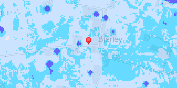 Grundvandsdybder på Bjerlev Hedevej 8