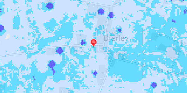 Grundvandsdybder på Bjerlev Hedevej 13