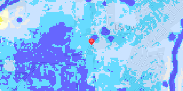 Grundvandsdybder på Dalbyvej 82
