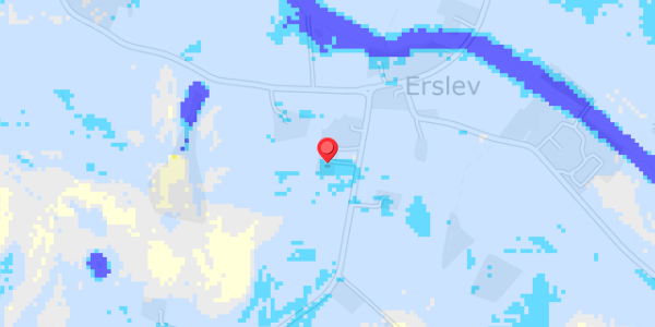 Grundvandsdybder på Erslevvej 69