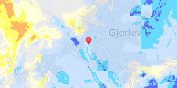 Grundvandsdybder på Vestergade 1